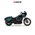 Sticker Kit for Cruiser LRST (FXLRST) (2017-2026) - 'Burning Skeleton' Design - HUGSTICKERCUSTOM 