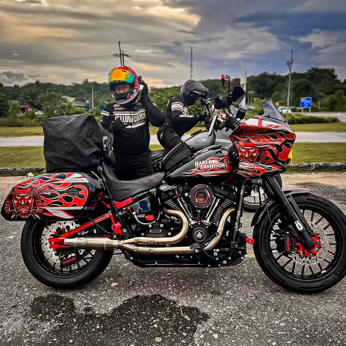 Sticker Kit for Cruiser LRST (FXLRST) (2017-2026) - 'Bushido Blaze' Design - HUGSTICKERCUSTOM 