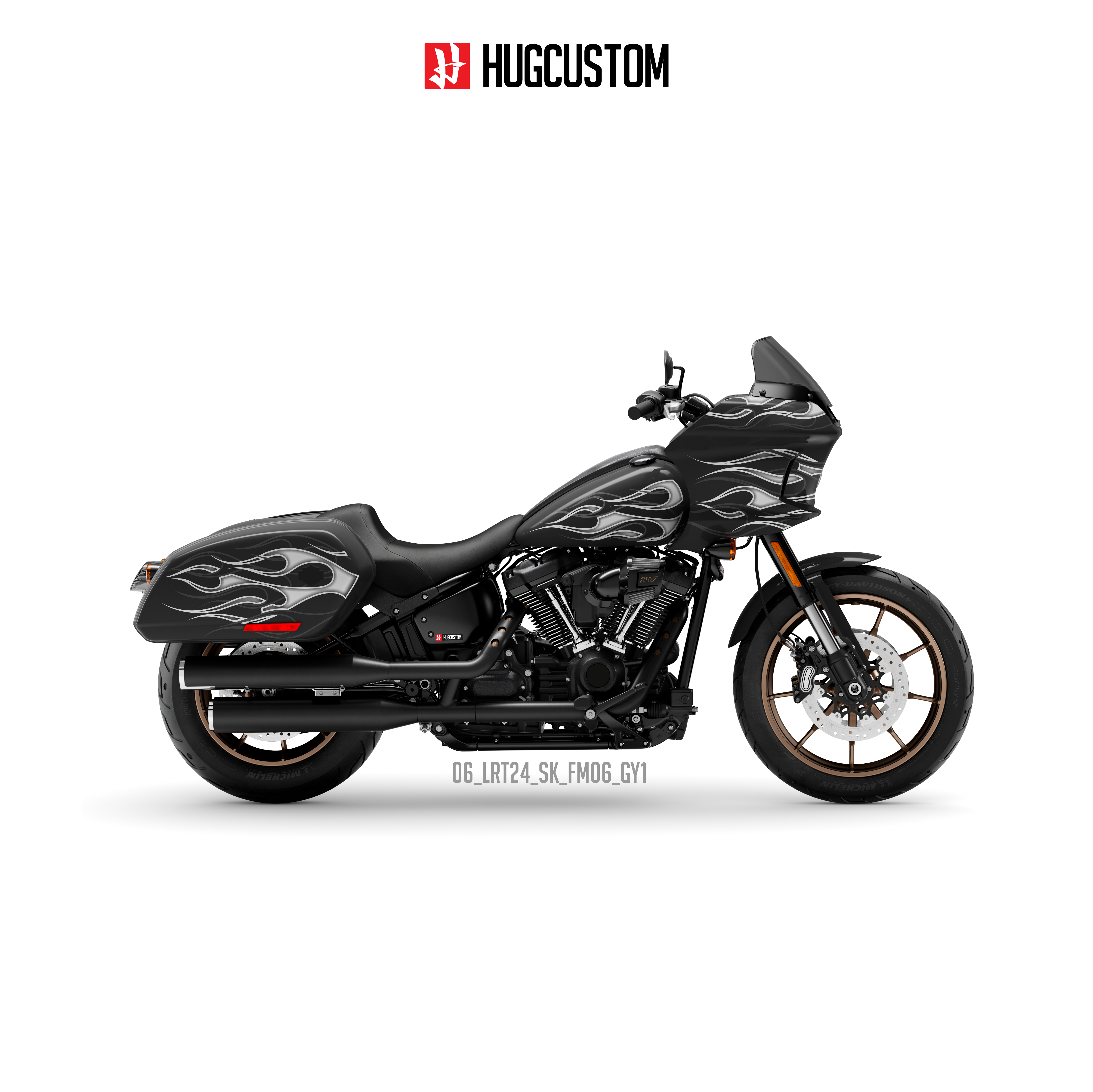 Sticker Kit for Cruiser LRST (FXLRST) (2017-2026) - 'Ember Legacy' Design - HUGSTICKERCUSTOM 