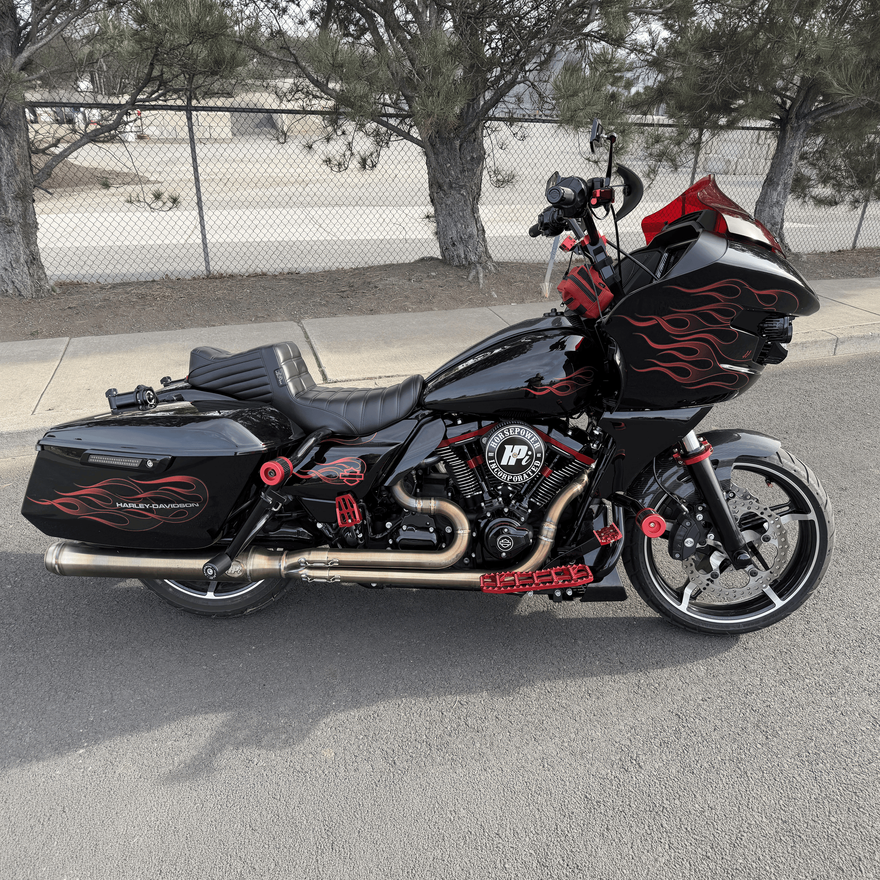 Sticker Kit for Touring RG (FLTRX) (2024-2025) - 'Flame Racing' Design - HUGSTICKERCUSTOM 