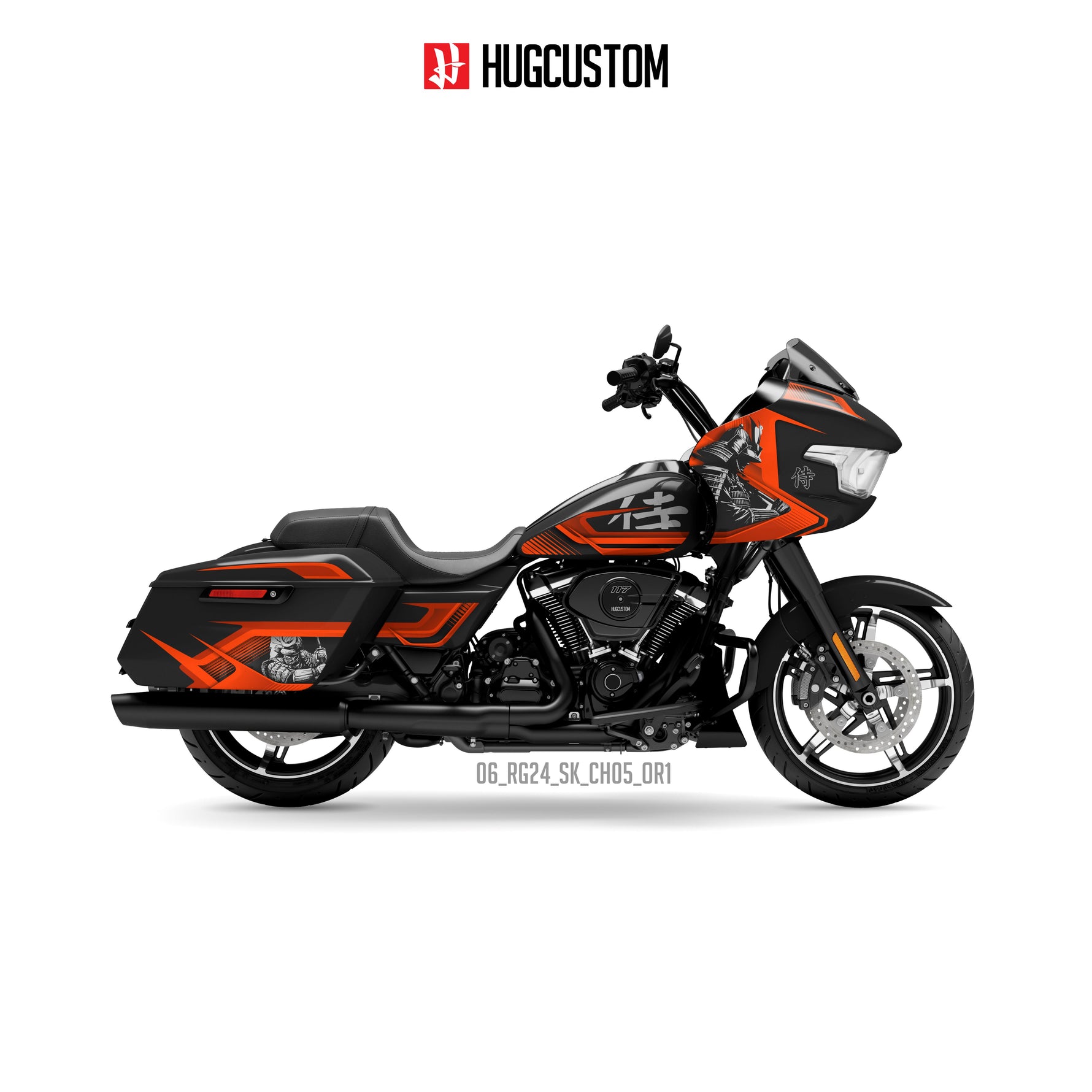 Sticker Kit for Touring RG (FLTRX) (2024-2026) - 'Age of Bushido' Design - HUGSTICKERCUSTOM 