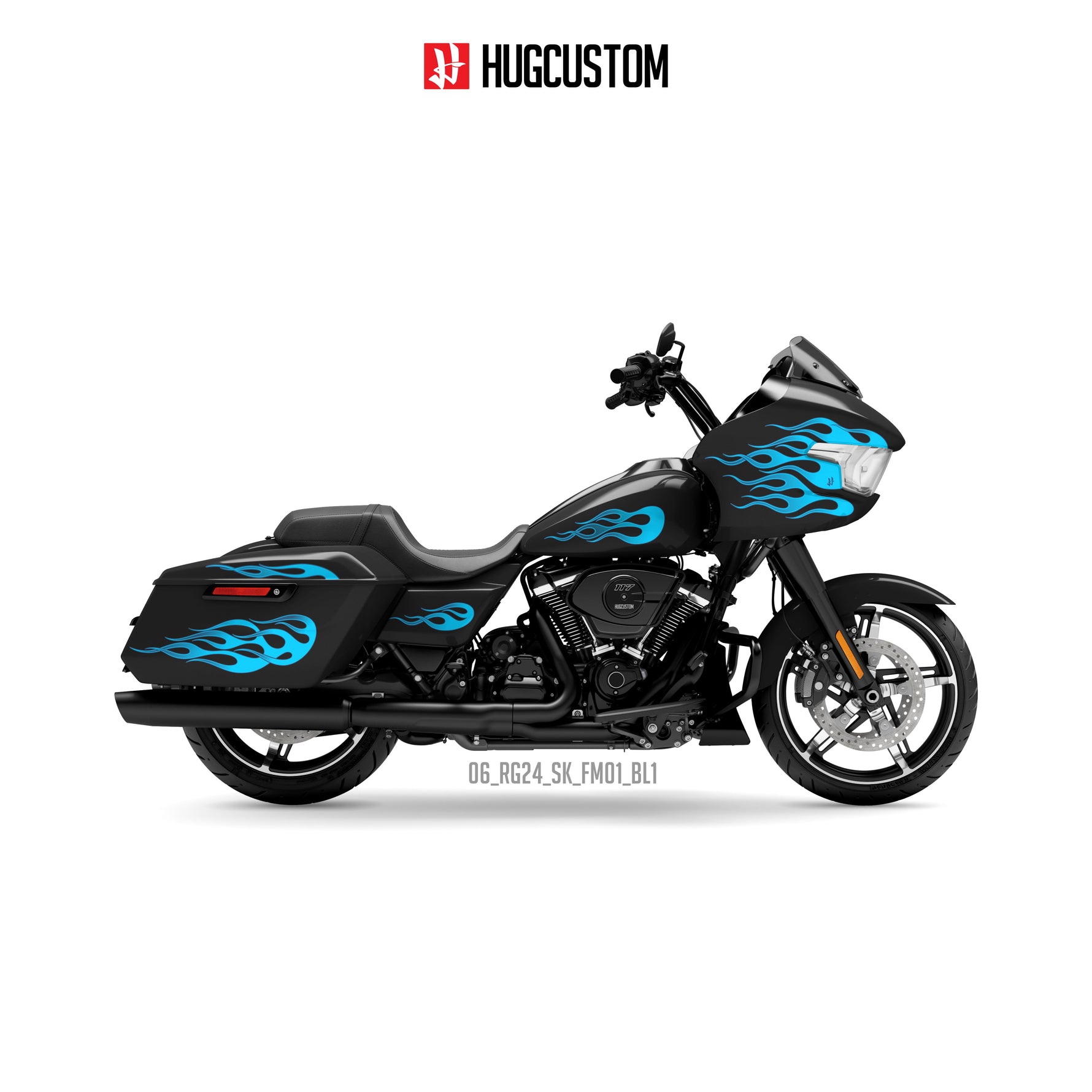 Sticker Kit for Touring RG (FLTRX) (2024-2026) - 'Blaze of Freedom' Design - HUGSTICKERCUSTOM 