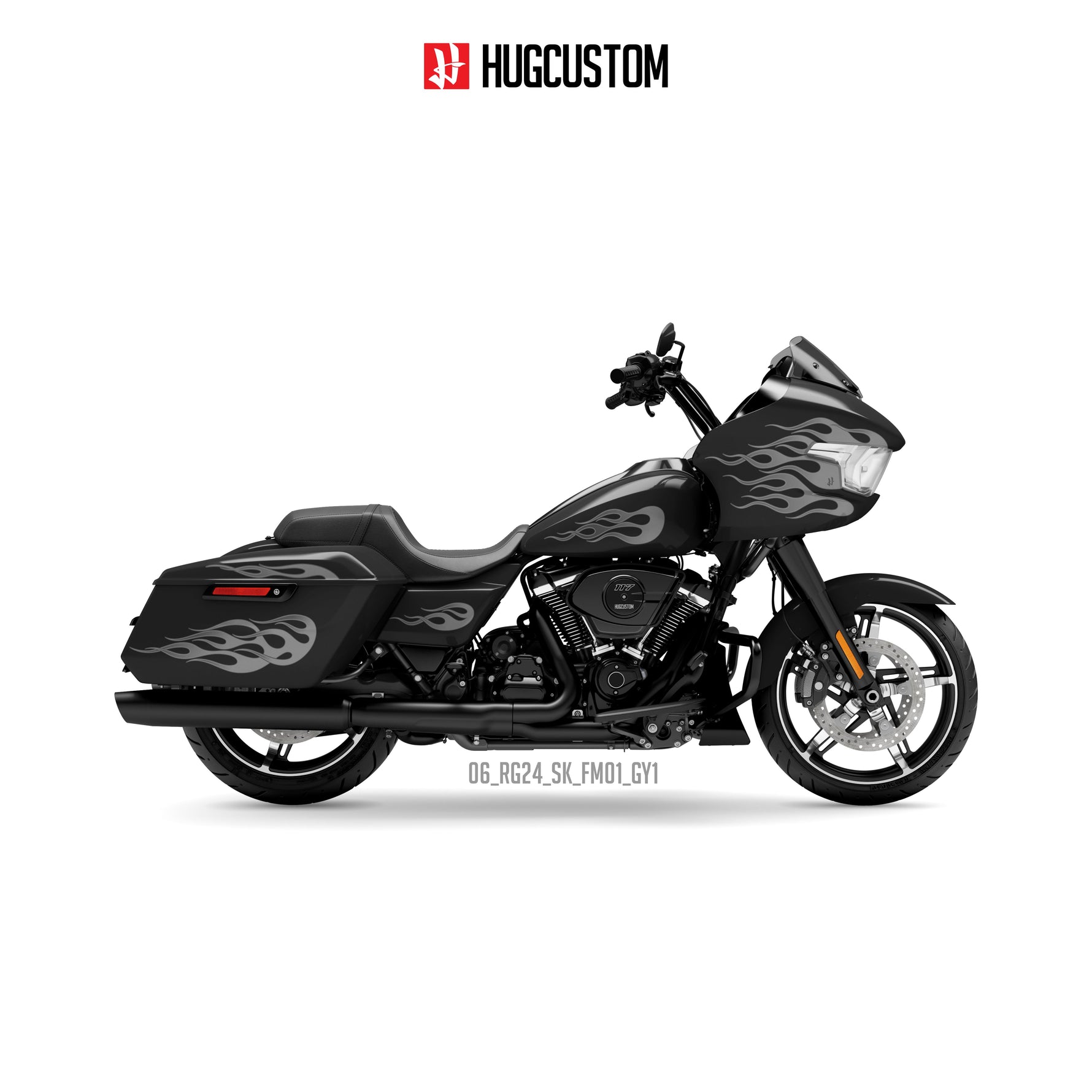 Sticker Kit for Touring RG (FLTRX) (2024-2026) - 'Blaze of Freedom' Design - HUGSTICKERCUSTOM 