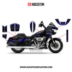Sticker Kit for Touring RG (FLTRX) (2024-2026) - 'Bone Protocol' Design (Full Set) - HUGSTICKERCUSTOM 