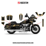 Sticker Kit for Touring RG (FLTRX) (2024-2026) - 'Bone Protocol' Design (Full Set) - HUGSTICKERCUSTOM 