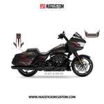 Sticker Kit for Touring RG (FLTRX) (2024-2026) - 'Club Style' Design 3M Premium - HUGSTICKERCUSTOM