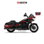 Sticker Kit for Touring RG (FLTRX) (2024-2026) - 'White Ash' Design - HUGSTICKERCUSTOM 