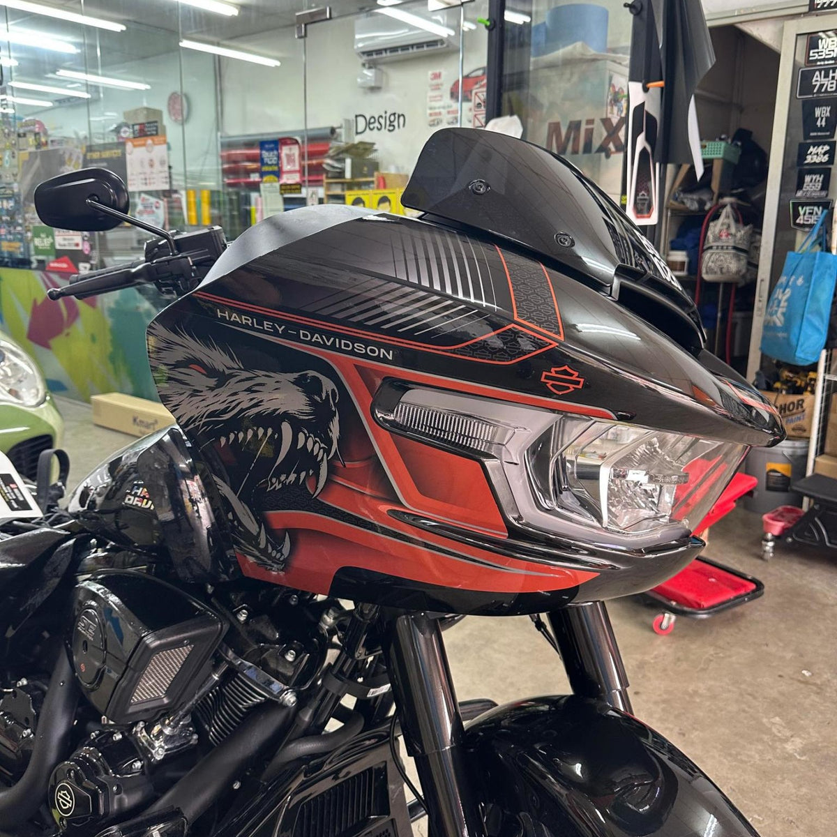 Sticker Kit for Touring RG (FLTRX) (2024-2026) - 'Wolf' Design - HUGSTICKERCUSTOM