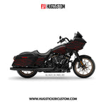 Sticker Kit for Touring RG (FLTRXS/FLTRXST) (2015-2023) - 'Ember Edge' Design - HUGSTICKERCUSTOM 