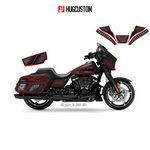Sticker Kit for Touring SG (FLHX) (2024-2026) - 'Chicano' Design - HUGSTICKERCUSTOM 