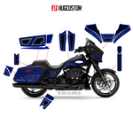 Sticker Kit for Touring SG (FLHX) (2024-2026) - 'HiveX' Design (Full Set) - HUGSTICKERCUSTOM 