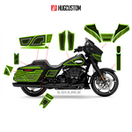 Sticker Kit for Touring SG (FLHX) (2024-2026) - 'HiveX' Design (Full Set) - HUGSTICKERCUSTOM 