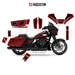 Sticker Kit for Touring SG (FLHX) (2024-2026) - 'HiveX' Design (Full Set) - HUGSTICKERCUSTOM 