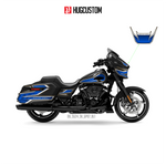 Sticker Kit for Touring SG (FLHX) (2024-2026) - 'Racing Apex' Design - HUGSTICKERCUSTOM 