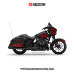 Sticker Kit for Touring SG (FLHXS/FLHXST) (2015-2023) - 'Ember' Design - HUGSTICKERCUSTOM 