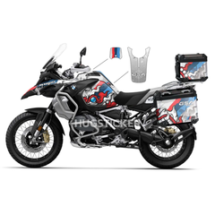 BMW GS & GS Adventure 1200/1250 Sticker – 'Yaks' Design - HUGSTICKERCUSTOM 