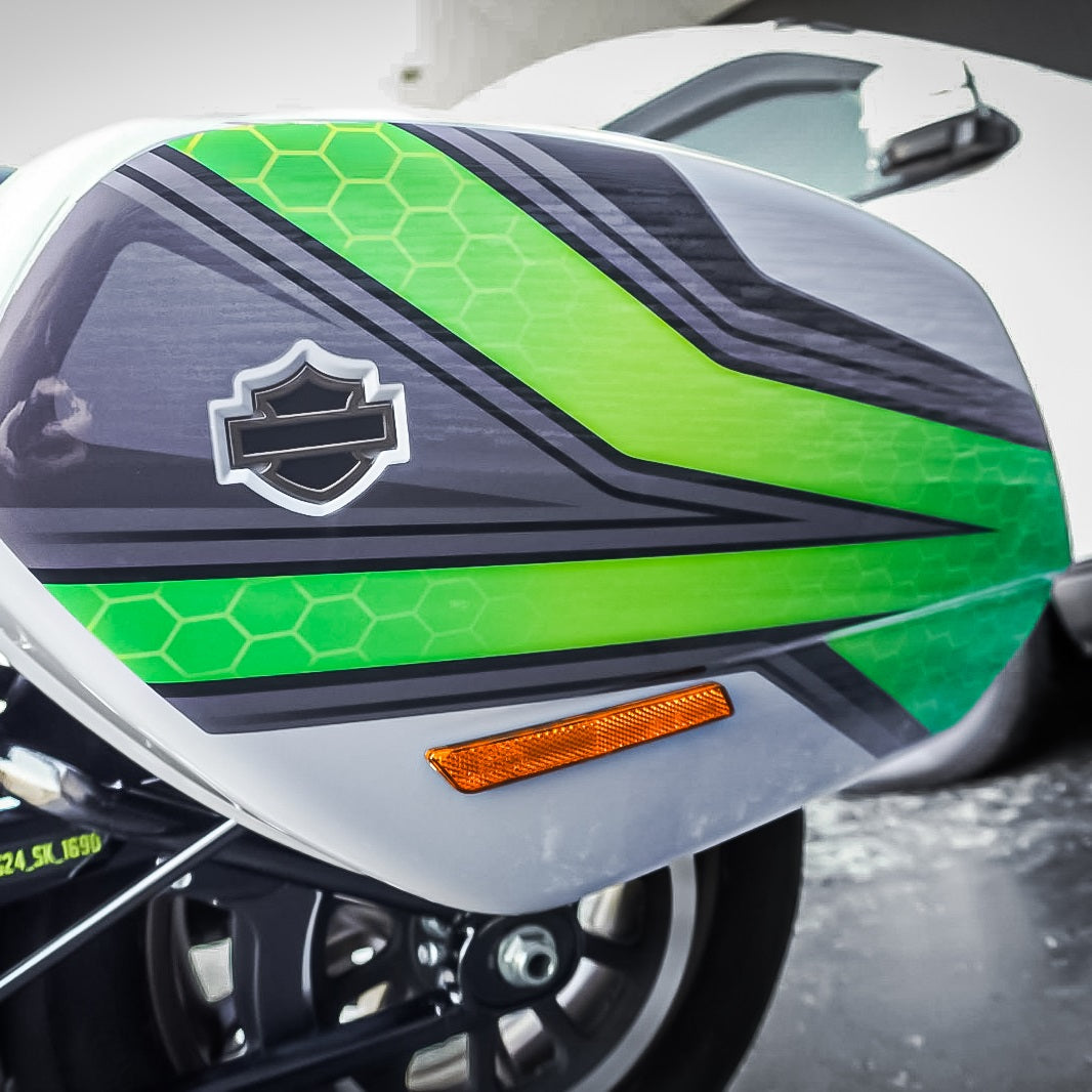 Sticker Kit for Cruiser LRST (FXLRST) (2017-2025) - 'Racing Apex' Design