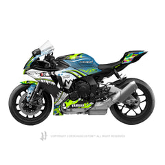 Yamaha YZF-R1 2020 Sticker - 'Shark' Design - HUGSTICKERCUSTOM 