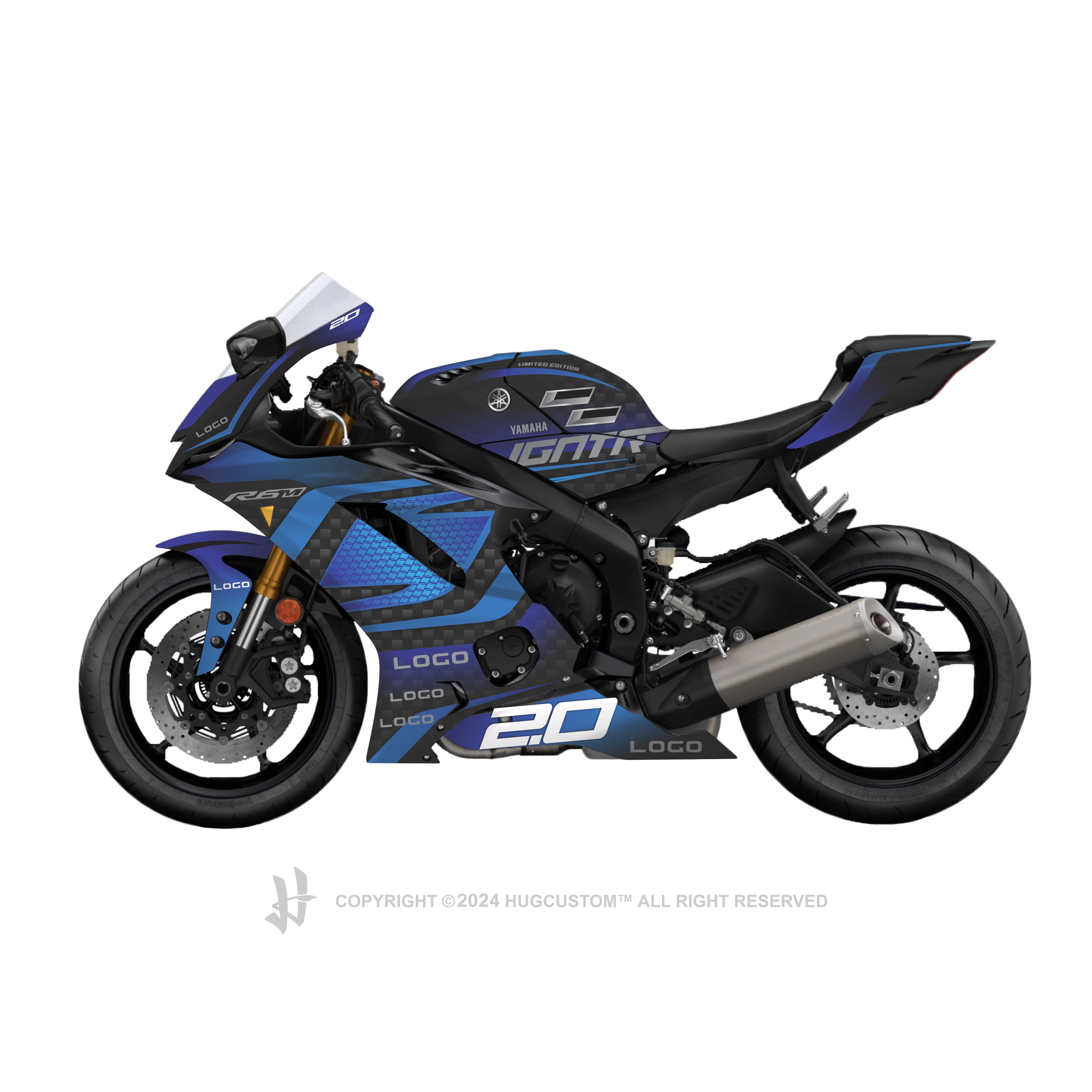 Yamaha YZF-R6 2017-2024 Sticker - 'Jackson Storm' Design - HUGSTICKERCUSTOM 