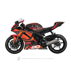 Yamaha YZF-R6 2017-2024 Sticker - 'Jackson Storm' Design - HUGSTICKERCUSTOM 