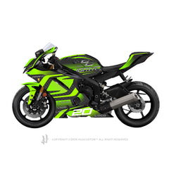 Yamaha YZF-R6 2017-2024 Sticker - 'Jackson Storm' Design - HUGSTICKERCUSTOM 