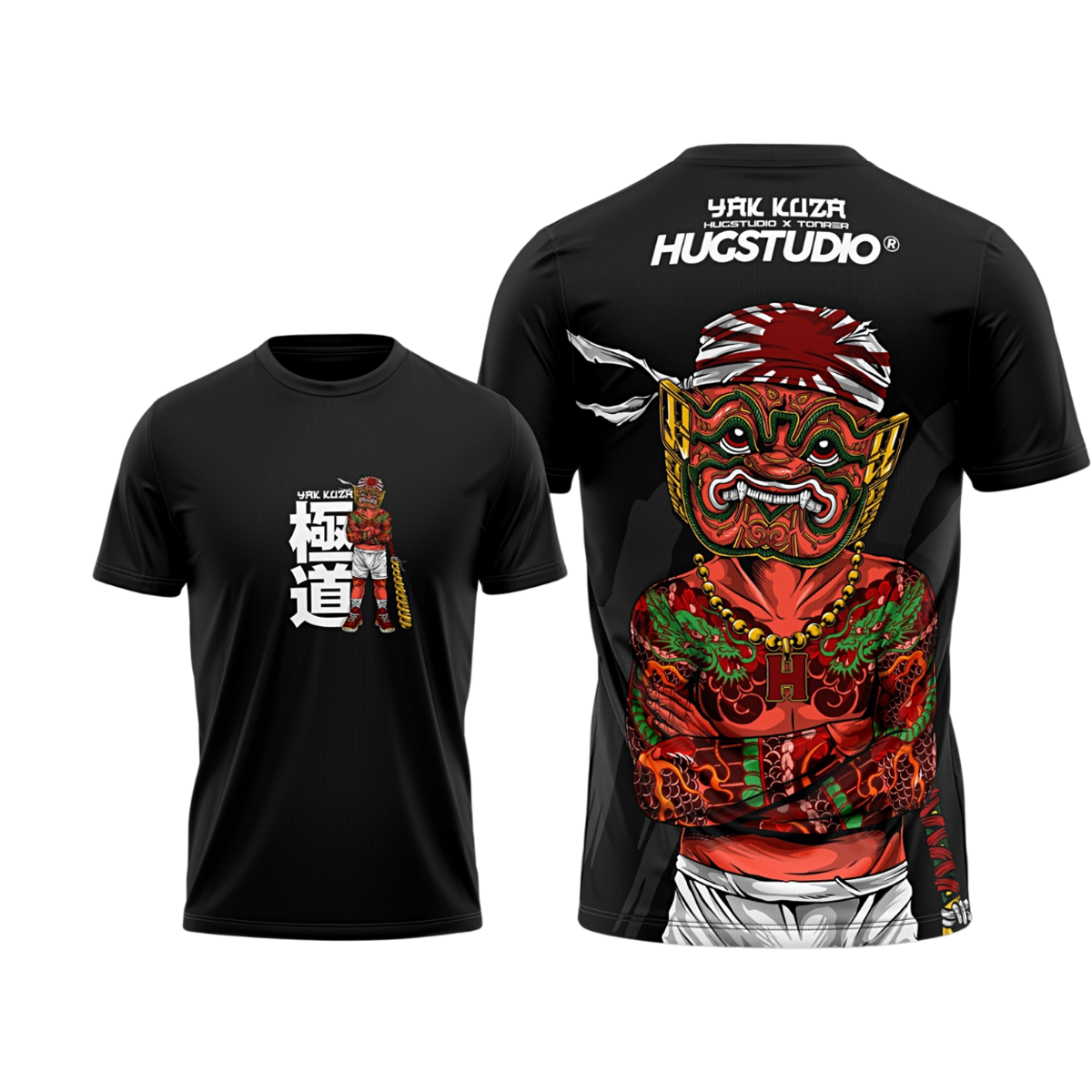 Hugstudio original T-shirt 'Yakkuza' - HUGSTICKERCUSTOM 