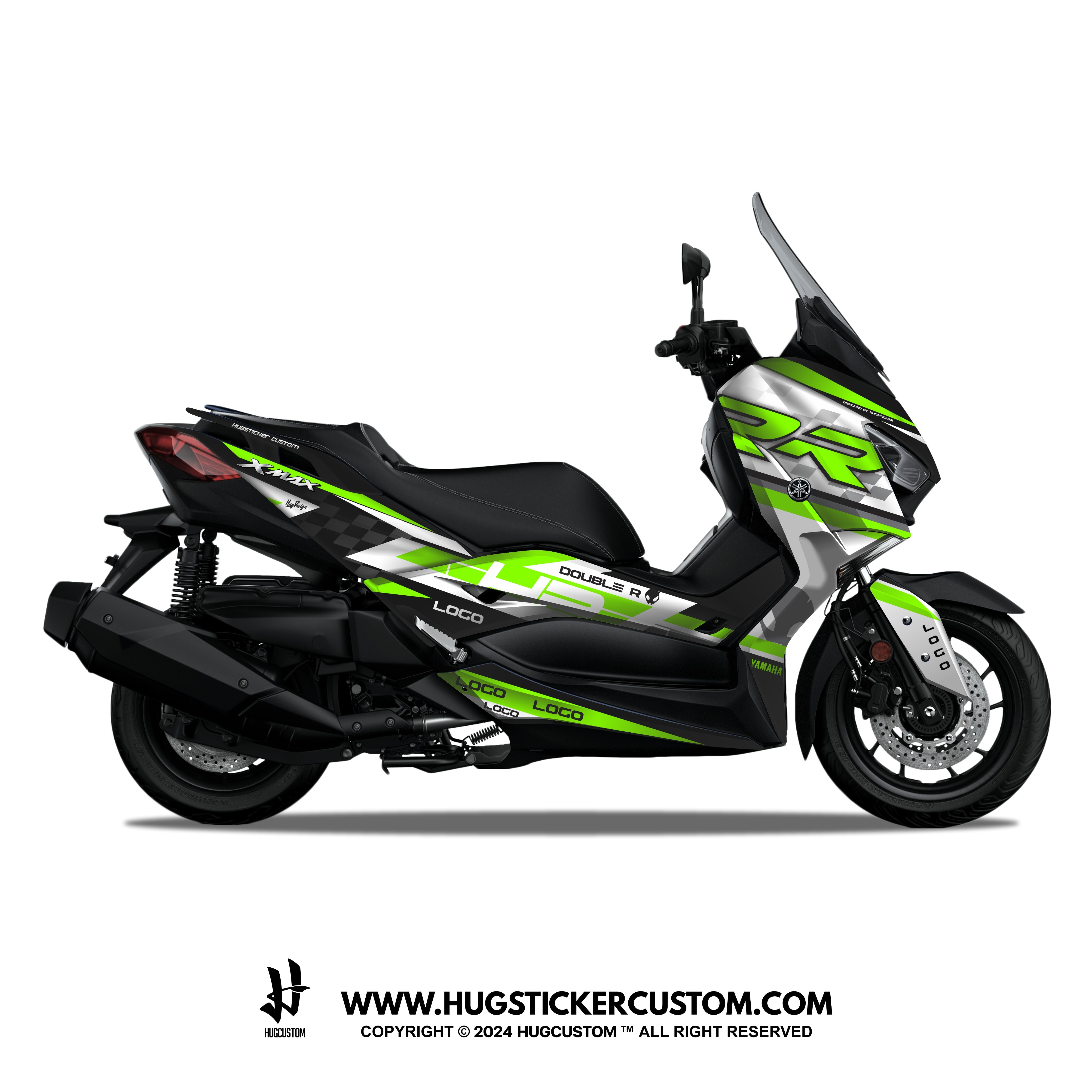 Yamaha XMAX 300 (2017-2022) Sticker - 'Double R' - HUGSTICKERCUSTOM 