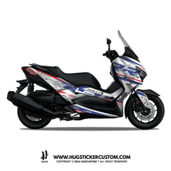 Yamaha XMAX 300 (2017-2022) Sticker - 'Double R' - HUGSTICKERCUSTOM 