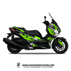 Yamaha XMAX 300 (2017-2022) Sticker - 'Force Shield' - HUGSTICKERCUSTOM 