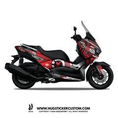Yamaha XMAX 300 (2017-2022) Sticker - 'Hyperdash' Design - HUGSTICKERCUSTOM 