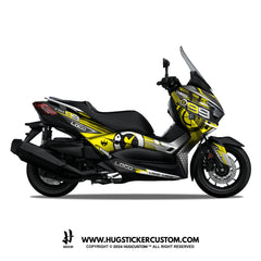 Yamaha XMAX 300 (2017-2022) Sticker - 'Hyperdash' Design - HUGSTICKERCUSTOM 