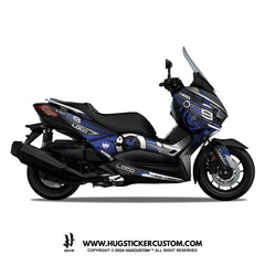 Yamaha XMAX 300 (2017-2022) Sticker - 'Hyperdash' Design - HUGSTICKERCUSTOM 