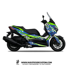 Yamaha XMAX 300 (2017-2022) Sticker - 'Liberty Star' Design - HUGSTICKERCUSTOM 