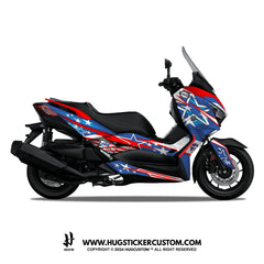 Yamaha XMAX 300 (2017-2022) Sticker - 'Liberty Star' Design - HUGSTICKERCUSTOM 