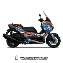 Yamaha XMAX 300 (2017-2022) Sticker - 'Liberty Star' Design - HUGSTICKERCUSTOM 