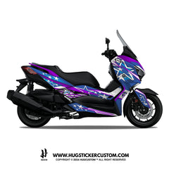 Yamaha XMAX 300 (2017-2022) Sticker - 'Liberty Star' Design - HUGSTICKERCUSTOM 