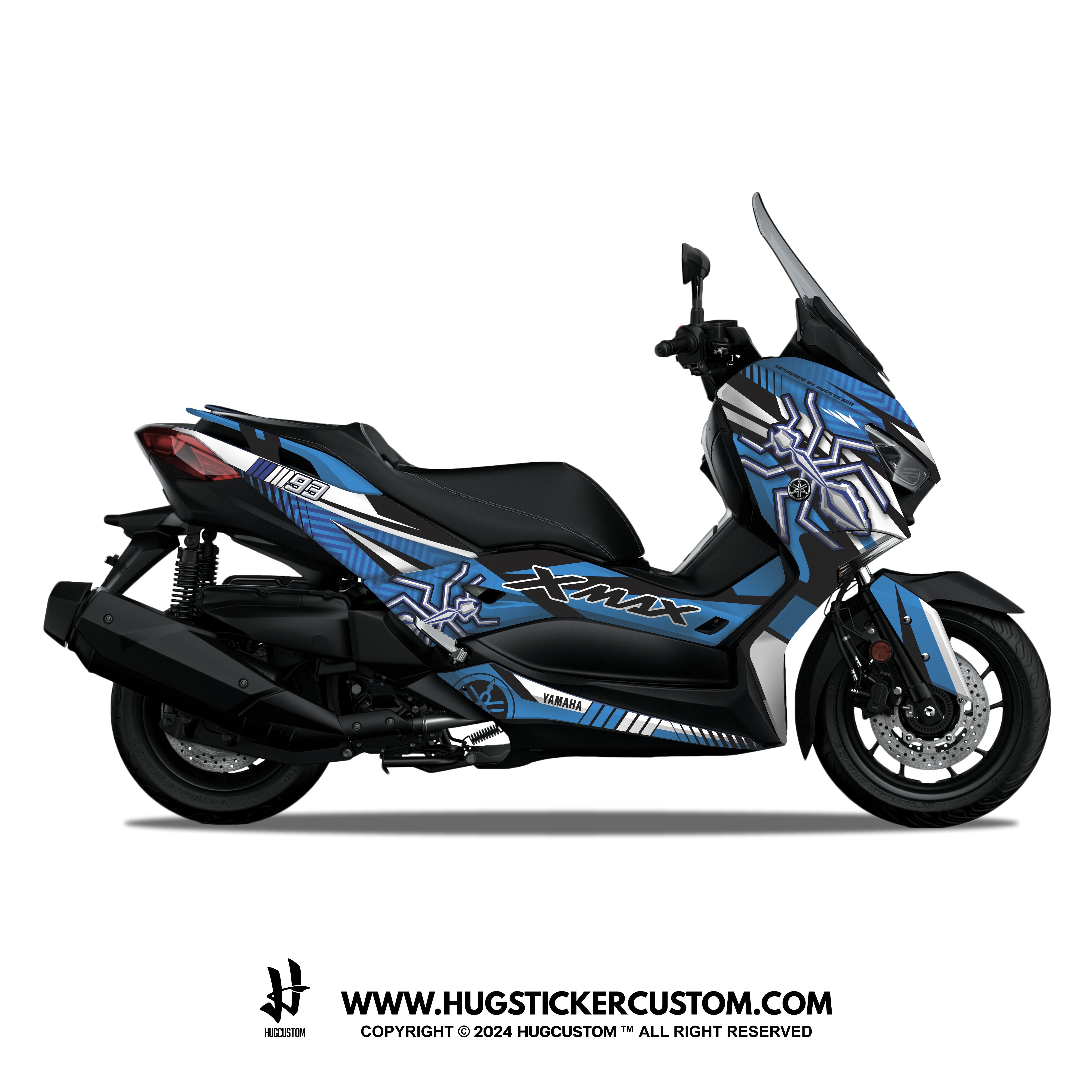 Yamaha XMAX 300 (2017-2022) Sticker - 'Marc 93' Design - HUGSTICKERCUSTOM 