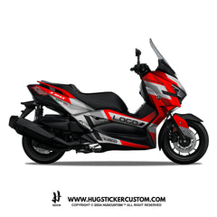 Yamaha XMAX 300 (2017-2022) Sticker - 'Rhombus Racing' - HUGSTICKERCUSTOM 