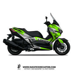 Yamaha XMAX 300 (2017-2022) Sticker - 'Rhombus Racing' - HUGSTICKERCUSTOM 