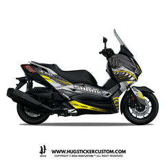 Yamaha XMAX 300 (2017-2022) Sticker - 'Sharky' Design - HUGSTICKERCUSTOM 