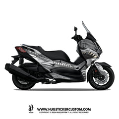 Yamaha XMAX 300 (2017-2022) Sticker - 'Sharky' Design - HUGSTICKERCUSTOM 