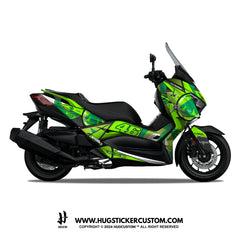 Yamaha XMAX 300 (2017-2022) Sticker - 'Soleluna' Design - HUGSTICKERCUSTOM 