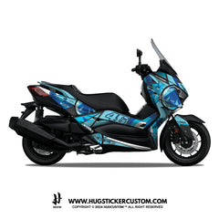 Yamaha XMAX 300 (2017-2022) Sticker - 'Soleluna' Design - HUGSTICKERCUSTOM 
