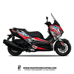 Yamaha XMAX 300 (2017-2022) Sticker - 'Star USA' Design - HUGSTICKERCUSTOM 