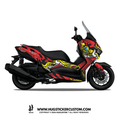 Yamaha XMAX 300 (2017-2022) Sticker - 'Yak' - HUGSTICKERCUSTOM 