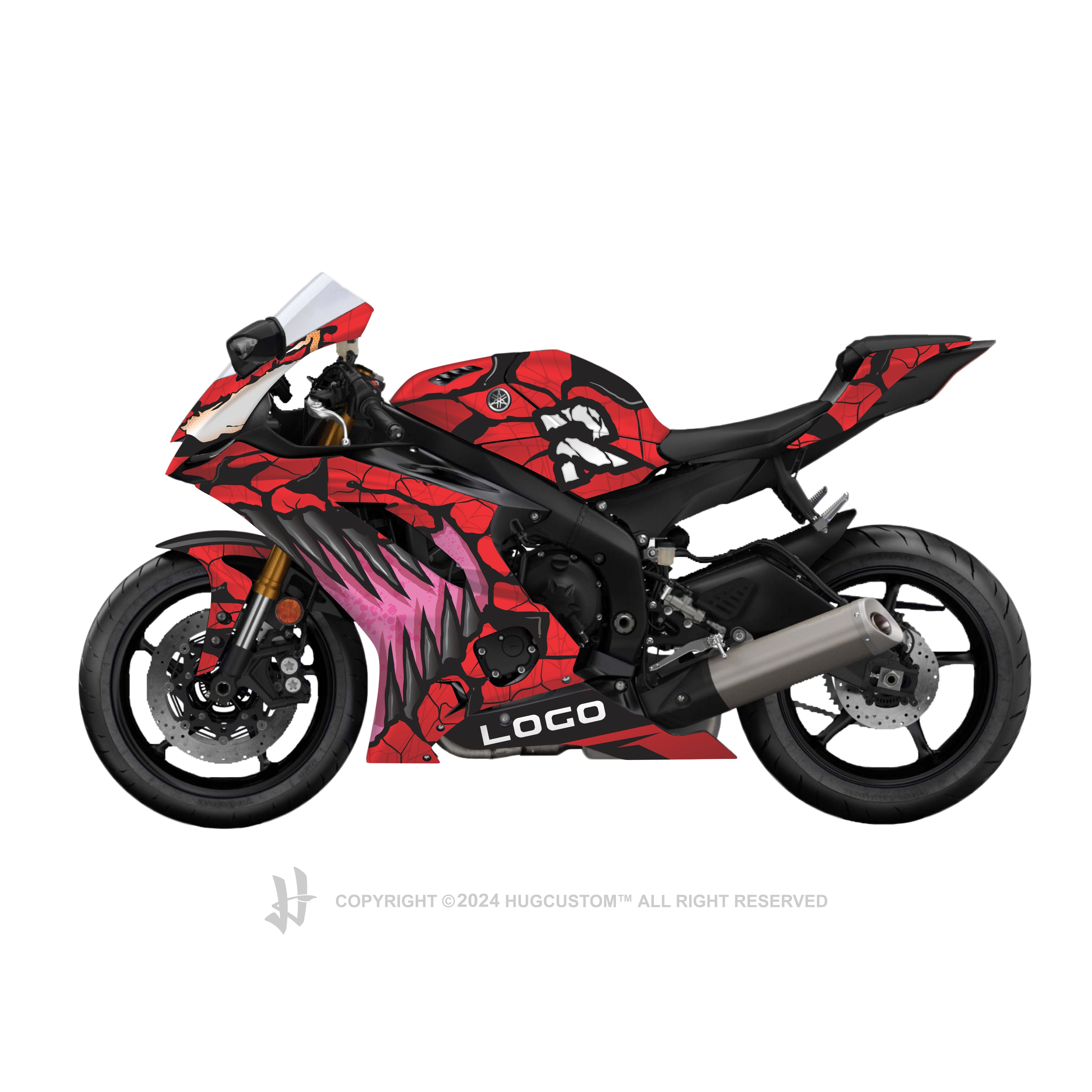 Yamaha YZF-R6 2017-2024 Sticker - 'Carnage' Design - HUGSTICKERCUSTOM 
