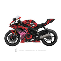Yamaha YZF-R6 2017-2024 Sticker - 'Carnage' Design - HUGSTICKERCUSTOM 