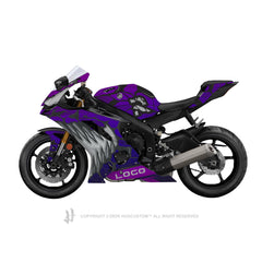 Yamaha YZF-R6 2017-2024 Sticker - 'Carnage' Design - HUGSTICKERCUSTOM 