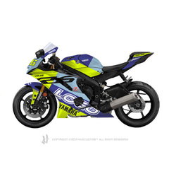 Yamaha YZF-R6 2017-2024 Sticker - 'VR46' Design - HUGSTICKERCUSTOM 