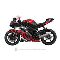 Yamaha YZF-R6 2017-2024 Sticker - 'VR46' Design - HUGSTICKERCUSTOM 